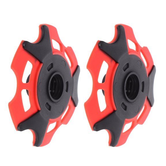 GAXIRE Durable Red Trekking Pole Baskets, Easy Install, Snow and Mud Protection, 2Pcs