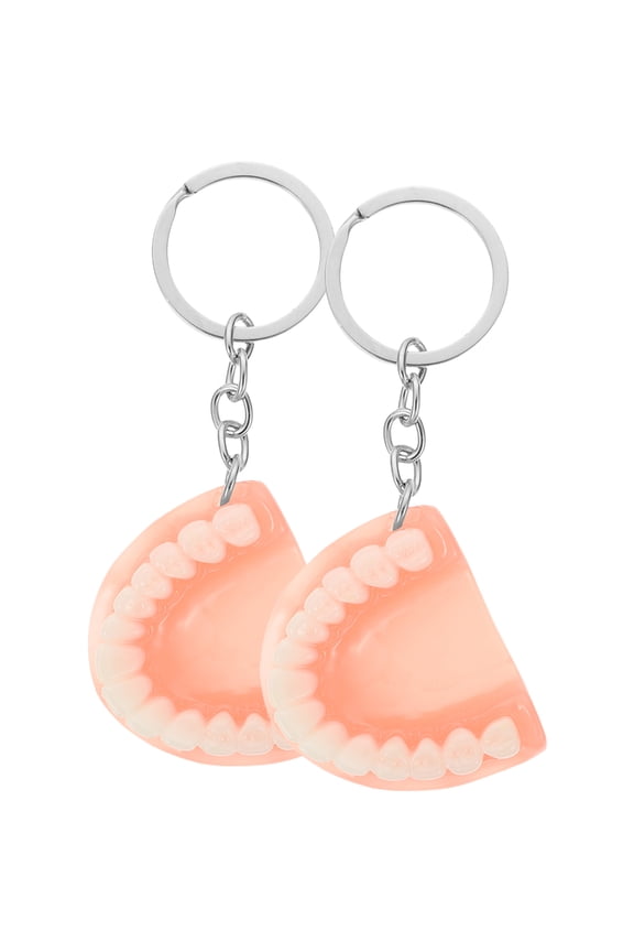 Men's Novelty Keychains 2pcs Family Member Key Hanging Ornaments Party Accessories