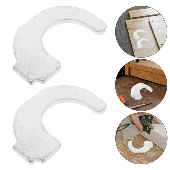 GAXIRE 2Pcs Silver Scaffold Step Clamps Heavy Duty Scaffold Board Support Accessories for Secure Platforms