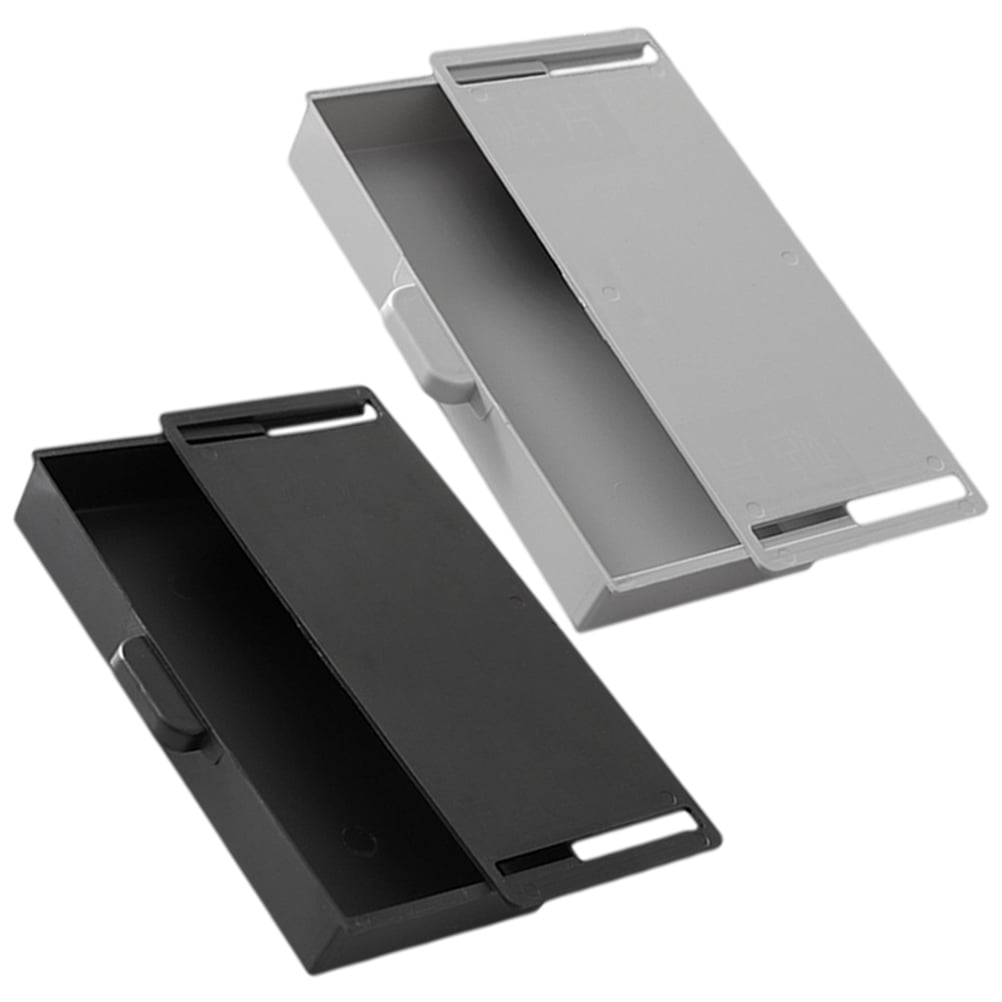 GAXIRE 2Pcs Simple Style Under Desk Storage Box for Dresser Storage ...