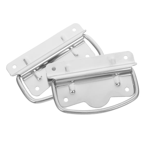 GAXIRE 2Pcs Stainless Steel Chest Pull Handle Folding Ring for Toolboxes and Cabinets