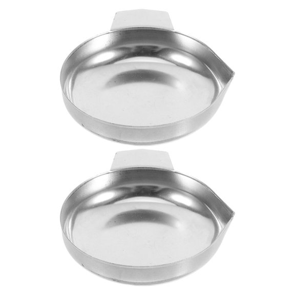 GAXIRE 2Pcs Digital Scale Weighting Pan Weighing Pan Rectangular Stainless Steel for Jewelry Industry