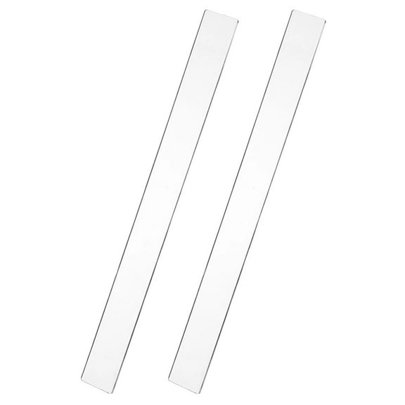 GAXIRE 2-Pack Reusable Acrylic Dough Leveler Sticks with Rolling Pin Guides for Even and Uniform Baking Dough