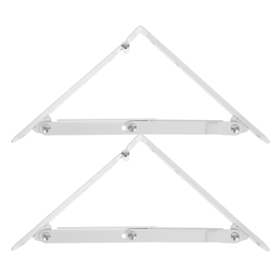 GAXIRE 2Pcs White Decorative Iron Scroll Bracket for Wall Mounted Shelf Support and Display