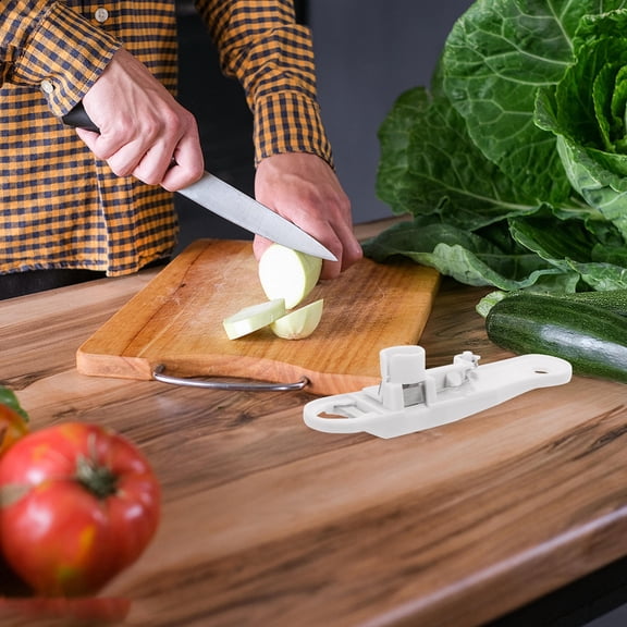 GAXIRE 2Pcs White Kitchen Bean Cutter and Stem Remover with Easy Clean Design