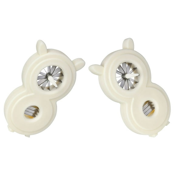 GAXIRE 2Pcs Household White Vegetable Slicer Tool for Efficient Scallion and Onion Cutting