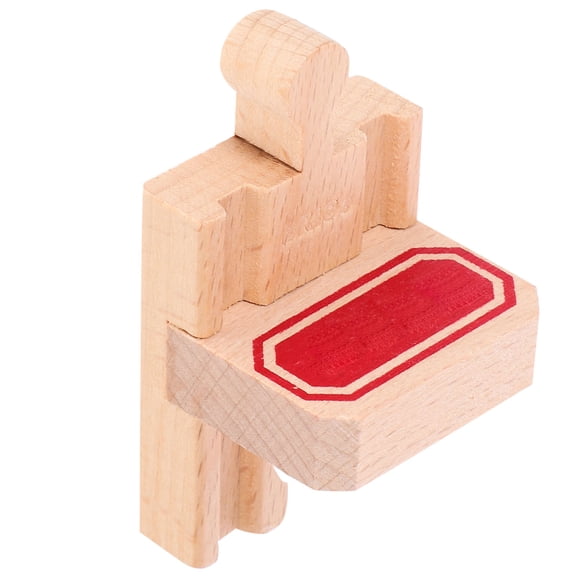 GAXIRE 2Pcs Wooden Train Track for track accessories Encourage Logical Thinking for Parent-Child Interaction