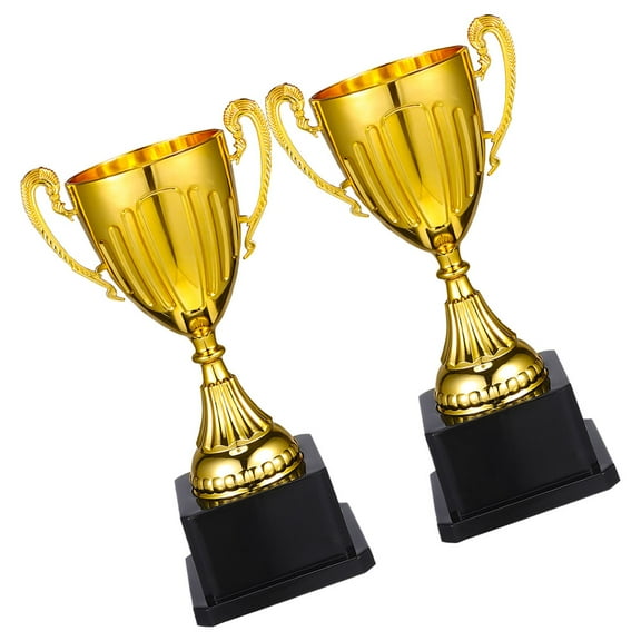 GAXIRE Football 2 Pieces Golden Plastic Fan Gear Award for Sports Fans and Players