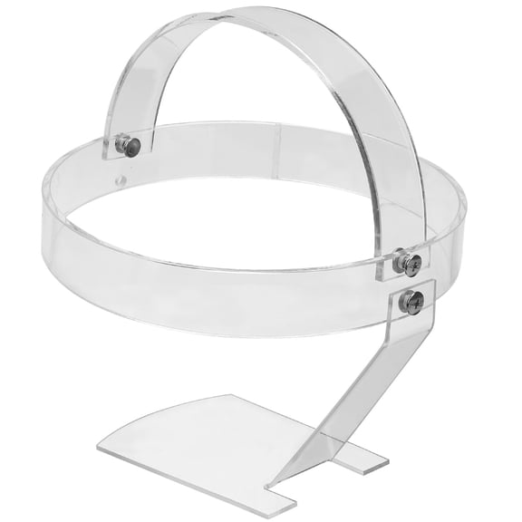 GAXIRE Transparent Acrylic Hat Display Stand for Caps, Wigs, and Headwear Organizer Practical Use