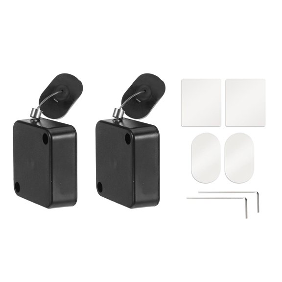 GAXIRE 2Set Remote Control Safety Tether with Retractable Cable and Adjustable Lock for Multiple Room Use