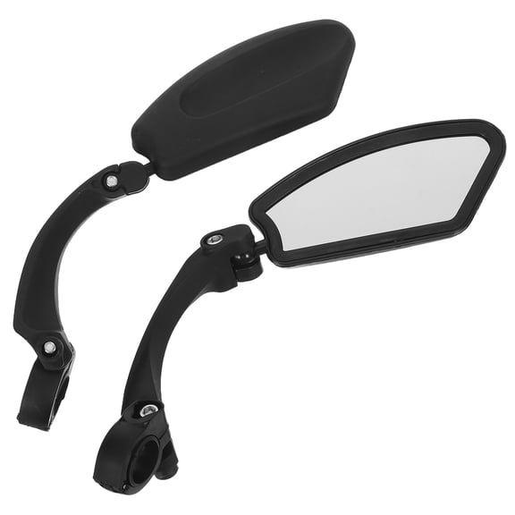 GAXIRE 2Sets Crystal Clear Bike Wing Mirrors for Road Mountain Electric Bikes with Anti Glare Glass