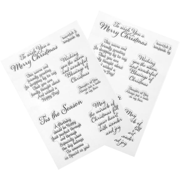 GAXIRE PVC Adhesive Word Stickers for Planners, Diaries, Scrapbooking, Journals & Craft Projects