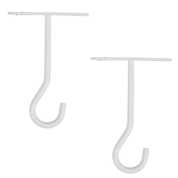 GAXIRE 2Sets Versatile White Plant Hangers Ceiling Wall and Garden Hooks for Heavy Duty Hanging