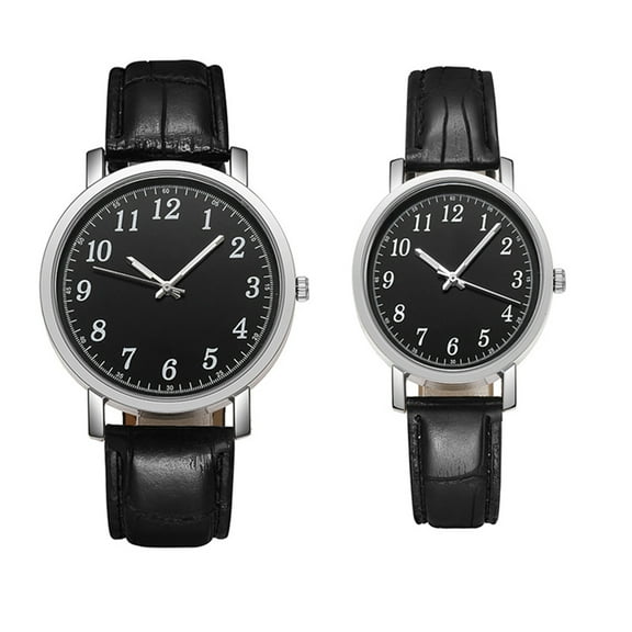 GAXIRE 2pcs Couple Wrist Watches Stylish Design Casual and Business Wear for Him and Her
