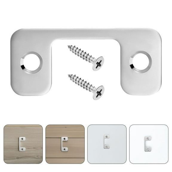 GAXIRE 2pcs Door Strike Plate Guard Set Door Lock Plates for Home Security and
