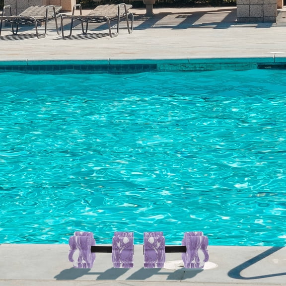 GAXIRE Set of 2 Violet EVA Water Dumbbells for Aquatic Exercise, Pool Fitness, Water Aerobics, and Swim Training Equipment