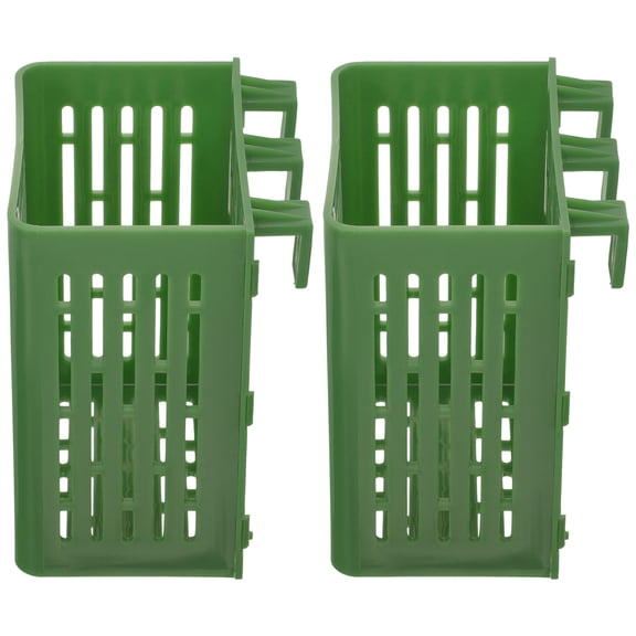 GAXIRE 2pcs Green Hanging Fish Tank Flower Frame Aquarium Decorations Plant Pots for Freshwater and Tanks