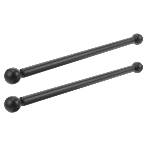GAXIRE Lamp Post Handles Aluminum Alloy Black 2Pcs