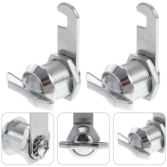 Secure Latch Drawer GAXIRE 2pcs Zinc Alloy Latch Lock for Drawer Privacy Office Use ...
