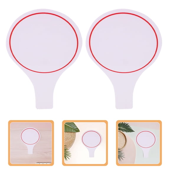 GAXIRE 2pcs Red Handheld Scoreboard Paddles for Outdoor Events, Sports, Games, and Writing Scores