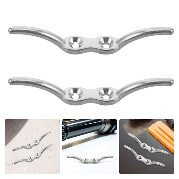 GAXIRE Set of 2 Stainless Steel Boat Cleats for Marine Use, , Easy to Install, Multipurpose