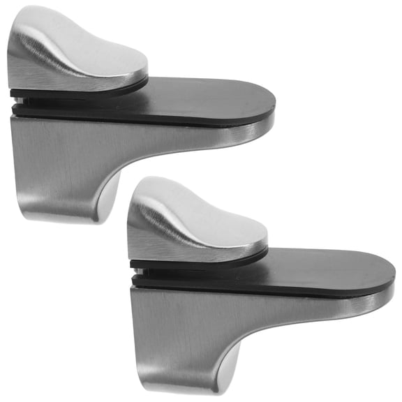 GAXIRE Adjustable Wall Shelves Silver Modern 2Pcs 2.20X1.93In