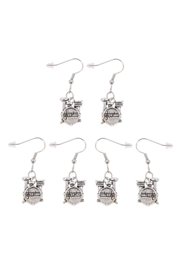 3 Pairs Musical Note Hoop Earrings for Women, Lightweight Fashion Jewelry with Decorative Design