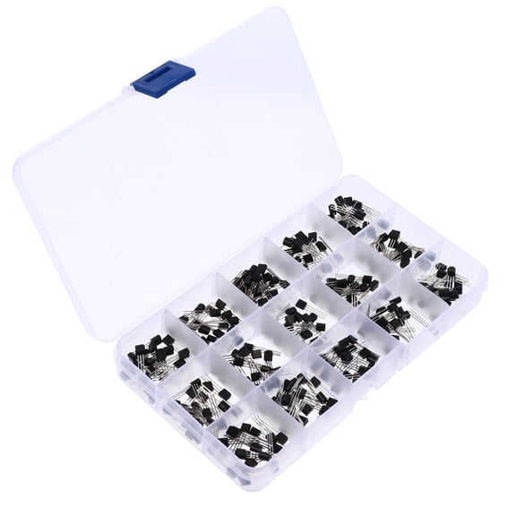 GAXIRE 300Pcs Assorted Transistor Kit with Amplifying Function and Semiconductor Triode in Compact Box