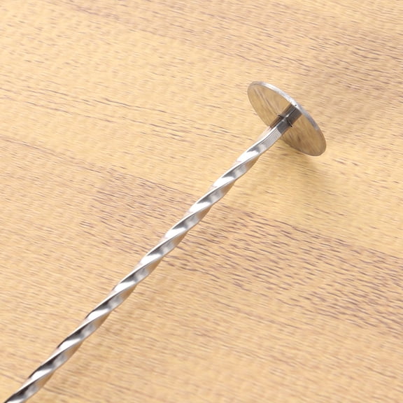 GAXIRE 304 Stainless Steel Cocktail Pick Threaded Bar Spoon Swizzle Stick Long Bar Tea Stirring Stick Cocktail Twisted Bartender Tool - 28cm