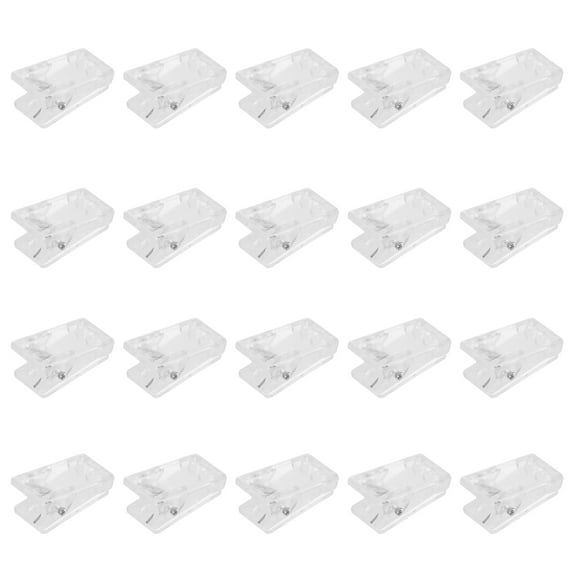GAXIRE 30Pcs Badge Clips for ID Cards and Name Tags with ABS Material
