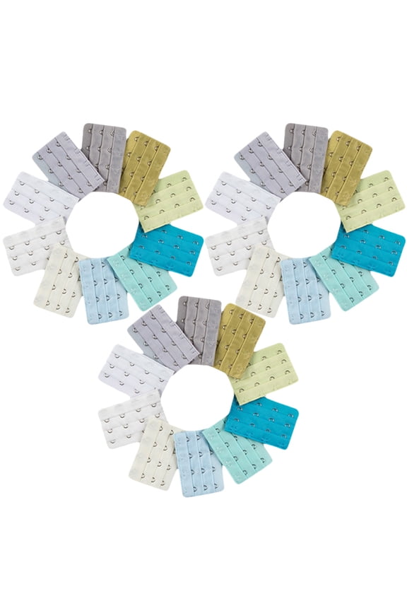 30Pcs Beige Bra Extenders Polyester For Pregnancy And Comfort