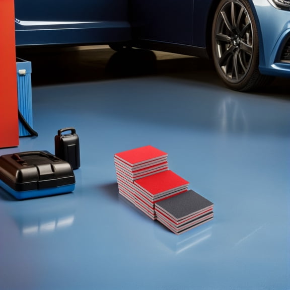 GAXIRE 30Pcs Durable Red Sanding Block for Finishing and Polishing Various Surfaces