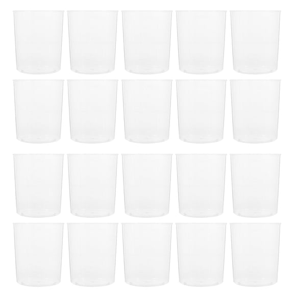 GAXIRE 30-Piece Small Transparent Measuring Jug Set, ABS Plastic for Precise Liquid Measurement in Kitchen and Classroom Use