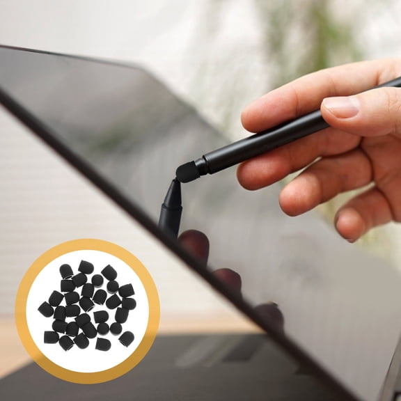 GAXIRE 30pcs Capacitive Stylus Pen Tips Flexible Rubber for Daily Use Devices Back to School