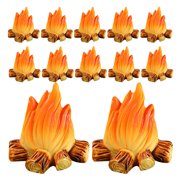 GAXIRE 30pcs Mini Fake Campfire Resin Models for -Landscape Decoration, Party Theme, Christmas & Holiday Decor Set