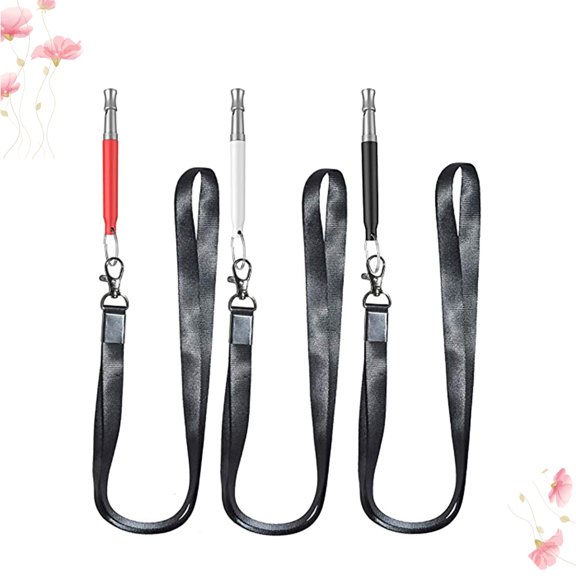 GAXIRE 3Pcs Dog Whistle for Training with Hanging Rope Suitable for Multiple Breeds