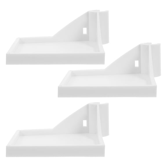 GAXIRE 3Pcs Grow Tent Shelf White Plastic Rack for Small Device Storage and Hygrometer Holder Indoor Outdoor
