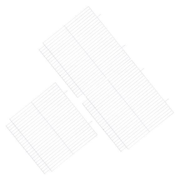 GAXIRE 3-Pack White Metal Hamster Cage Divider Panels for Small Space Organization and Separation