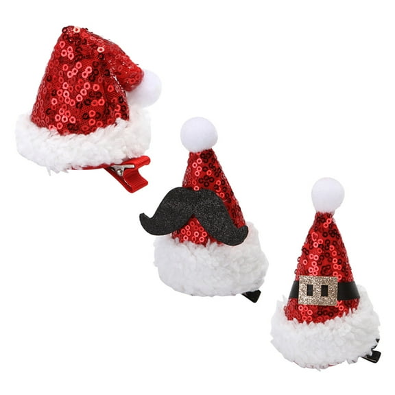 GAXIRE 3Set Nol Hair Clips Assorted Color Metal Hair Styling for Holiday Celebrations