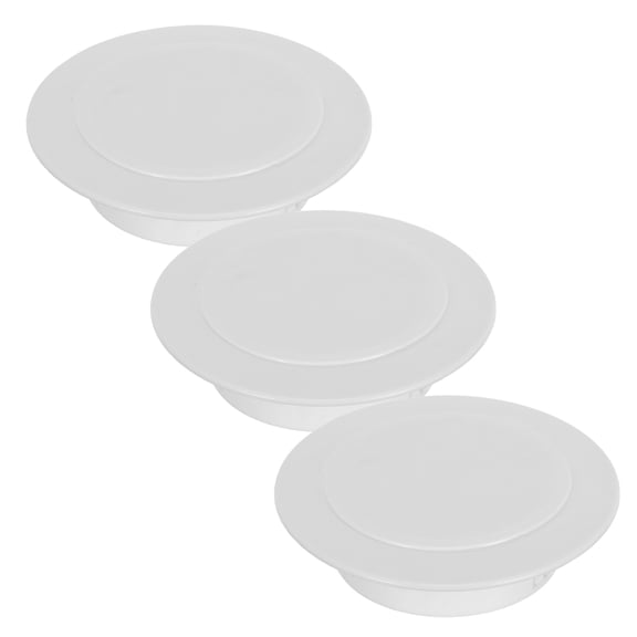 GAXIRE 3pcs Air Conditioning Wall Hole Cover - Air Conditioner Blocking Hole Plug Decoration - Water Pipe Sealing Plate Cap for 92-110mm/3.6"-4.3" Diameter
