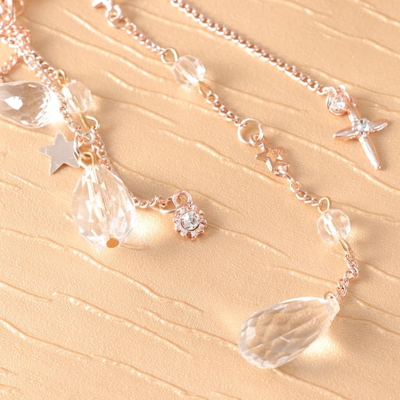 GAXIRE 3pcs Bridal Hair Accessories Set Moon Shape Wedding Headpieces for Women Elegant Hair Jewelry