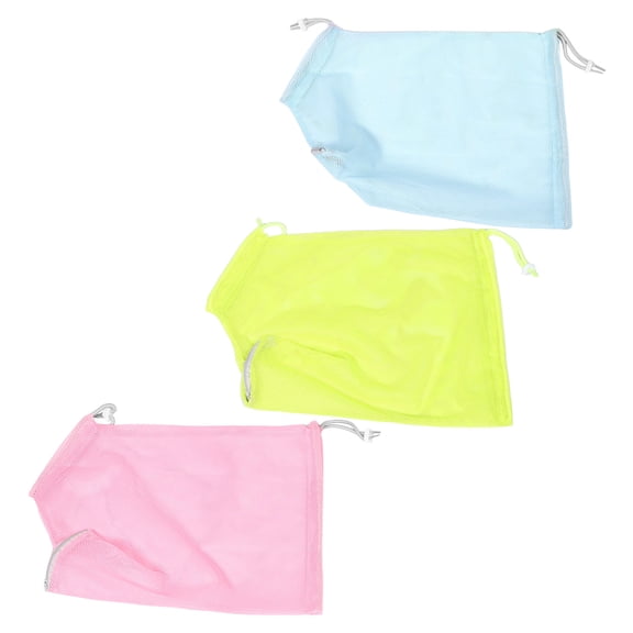 GAXIRE 3pcs Cat Grooming Bath Bag - Anti-Scratch Breathable Mesh Cat Shower Bag - Adjustable Portable Pet Bathing Pouch For Washing Cleaning Shower