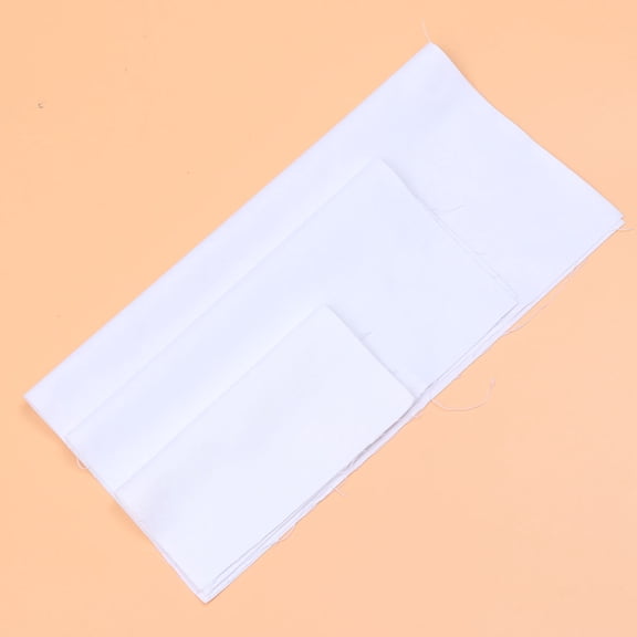GAXIRE Set of 3 White Fabric Cloths for Embroidery, Crafting, and Handicraft Projects, Ideal for Enthusiasts