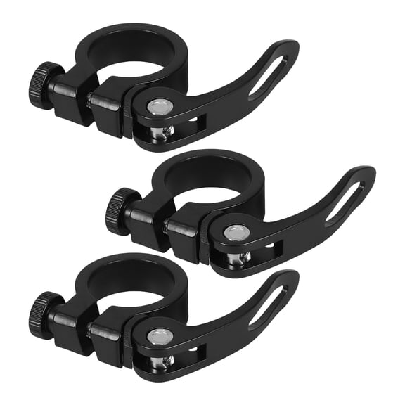 GAXIRE 3-Pack Aluminum Alloy Folding Seatpost Clamps with Quick Release for Cycling Bikes and Lightweight