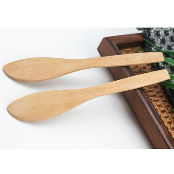 GAXIRE 4 Pcs Mini Butter Spreader Bulk Natural Bamboo Kitchen Tool for Households