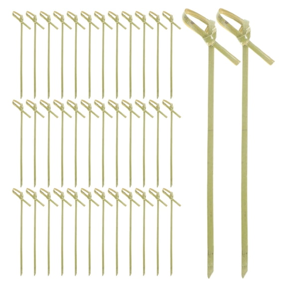 GAXIRE 400pcs Cocktail Picks for Appetizers Knotted Disposable Skewers