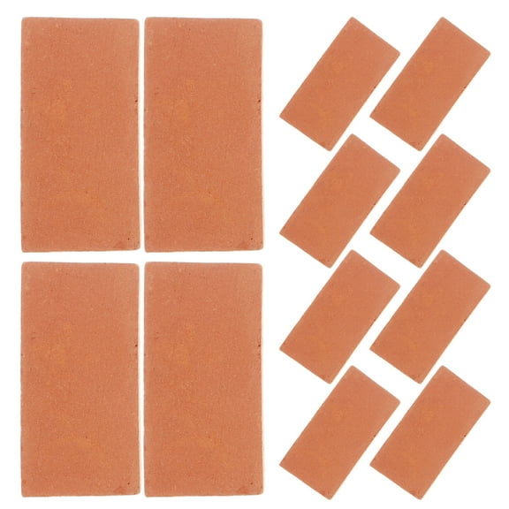 GAXIRE 40PCS Landscape Bricks Terracotta Red for Model Building Supplies and Decor