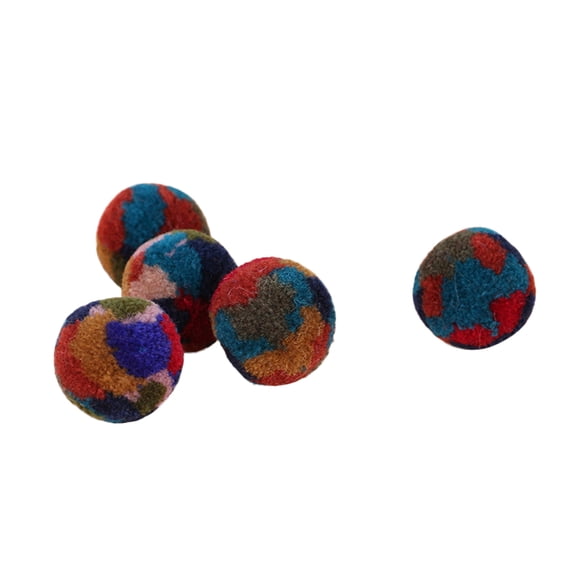 GAXIRE 40Pcs Fluffy Plush Ball Assorted Color Fur Balls for Handmade DIY Craft Projects and Accessories