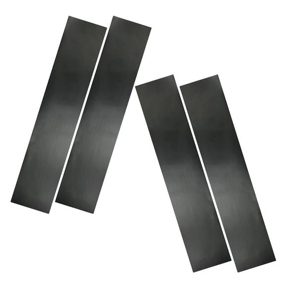 GAXIRE 4PCS Car Windshield Banner Sticker, Waterproof Auto Front Window Tint Strip, Vehicle Exterior Windscreen Sun Visor Decal for Auto Windows, 130x20cm Matte Black