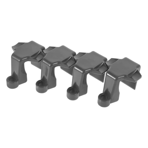 GAXIRE 4-Pack Grey ABS Boat Bumper Holders with Square Design for Yachts, Marine Dock and Watercraft Use